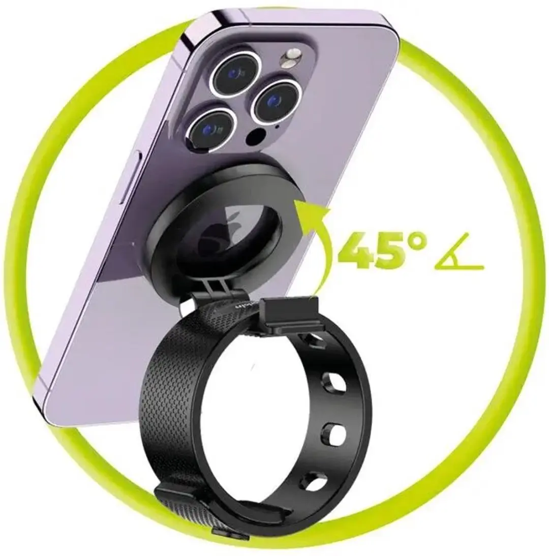 Mobile Origin Mag EasyMount O2 MagSafe Houder - Siliconen - Zwart