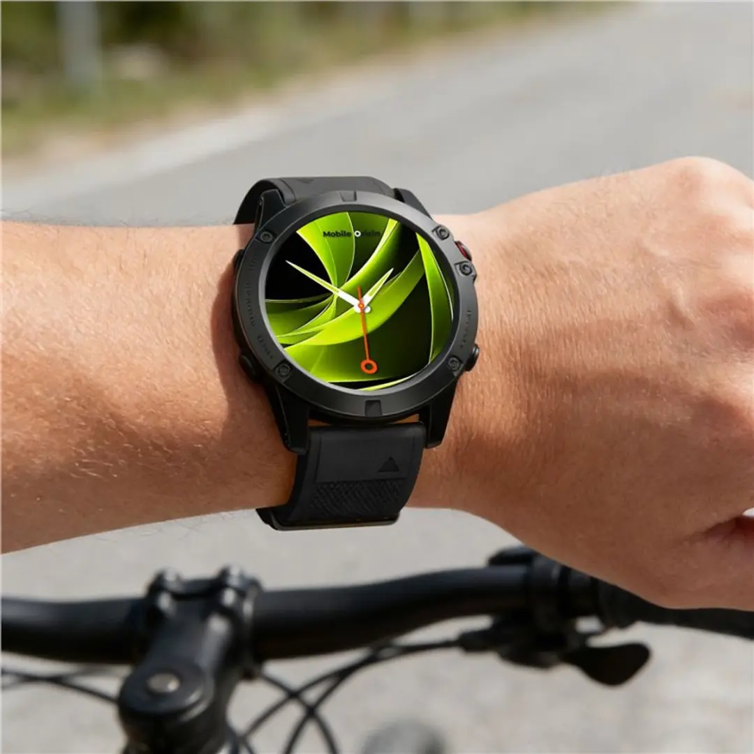 Mobile Origin Easy Strap Horloge 20mm - Zwart - afbeelding 6 van 6