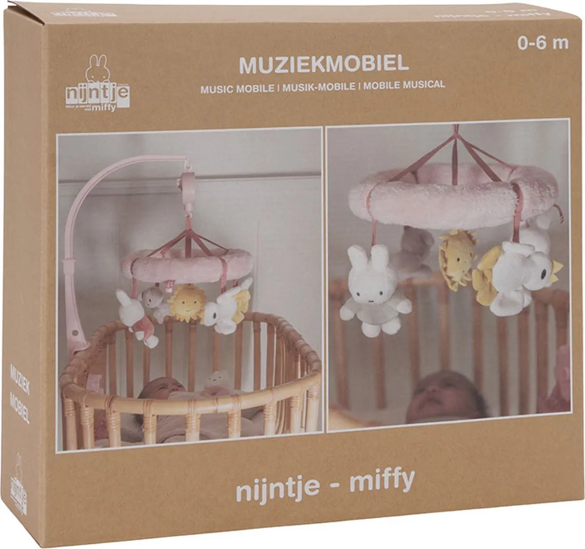 Nijntje Muziekmobiel Fluffy Roze