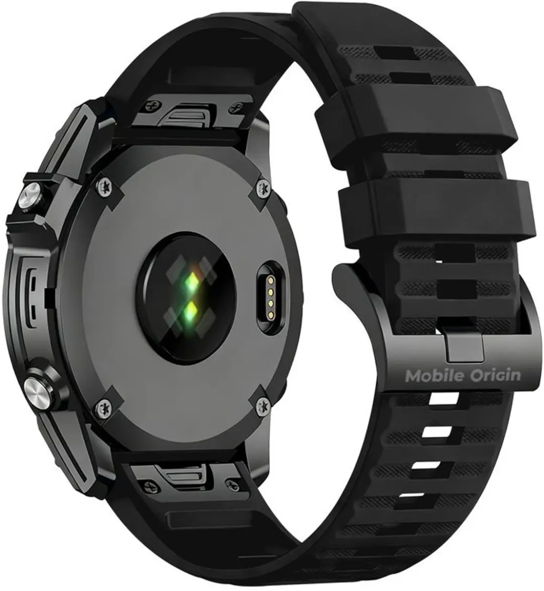 Mobile Origin Easy Strap Horloge 26mm - Siliconen - Zwart