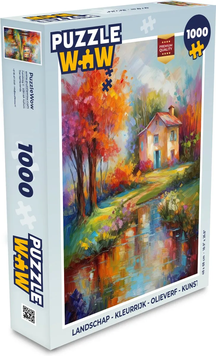 PuzzleWow Landschap Puzzel 1000 Stuks - Multicolor