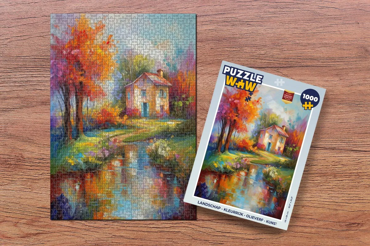 PuzzleWow Landschap Puzzel 1000 Stuks - Multicolor