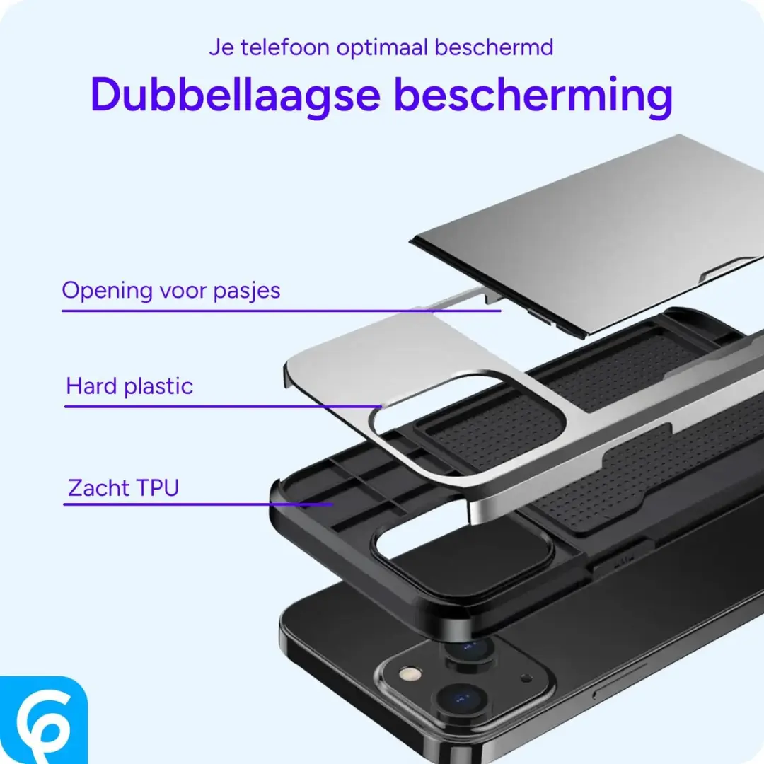 Selected Hoesje Samsung Galaxy S26 FE - Kaarthouder 2 Stuks - Grijs - afbeelding 5 van 6