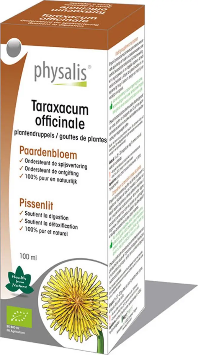Physalis Taraxacum officinale Bio 100ml - afbeelding 3 van 3