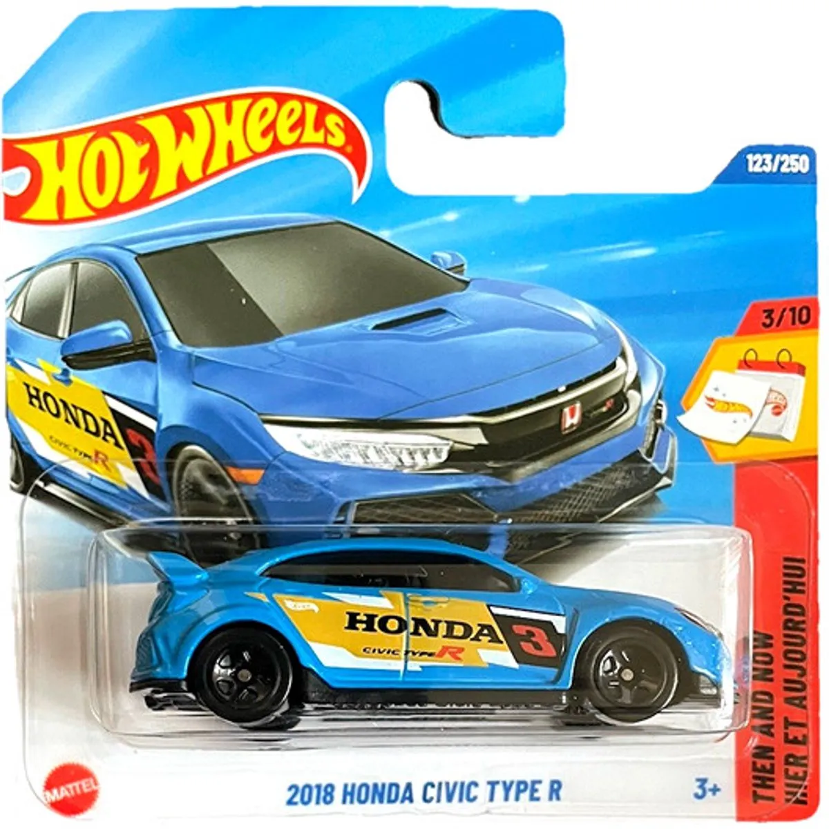 Hot Wheels Honda Civic Type R Racing Blue 1:64