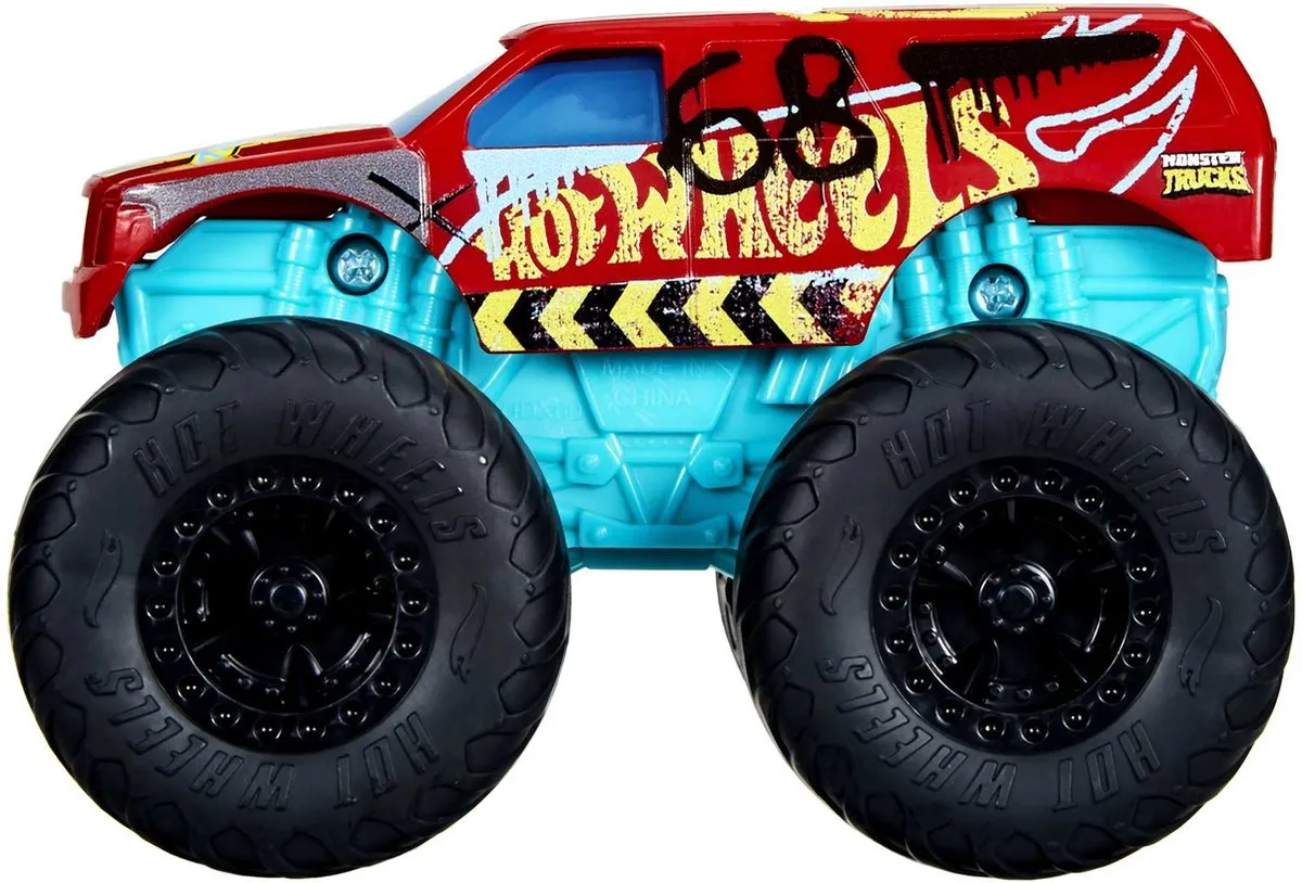 Hot Wheels Monster Trucks Roarin' Wreckers Demo Derby LR44 - 3 Stuks - Meerkleurig