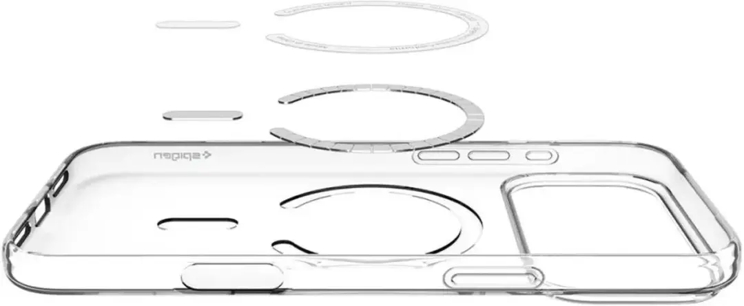 Spigen Liquid Crystal MagFit ACS12143 Hoesje - iPhone 18 Pro Max - Wit Transparant - afbeelding 3 van 6