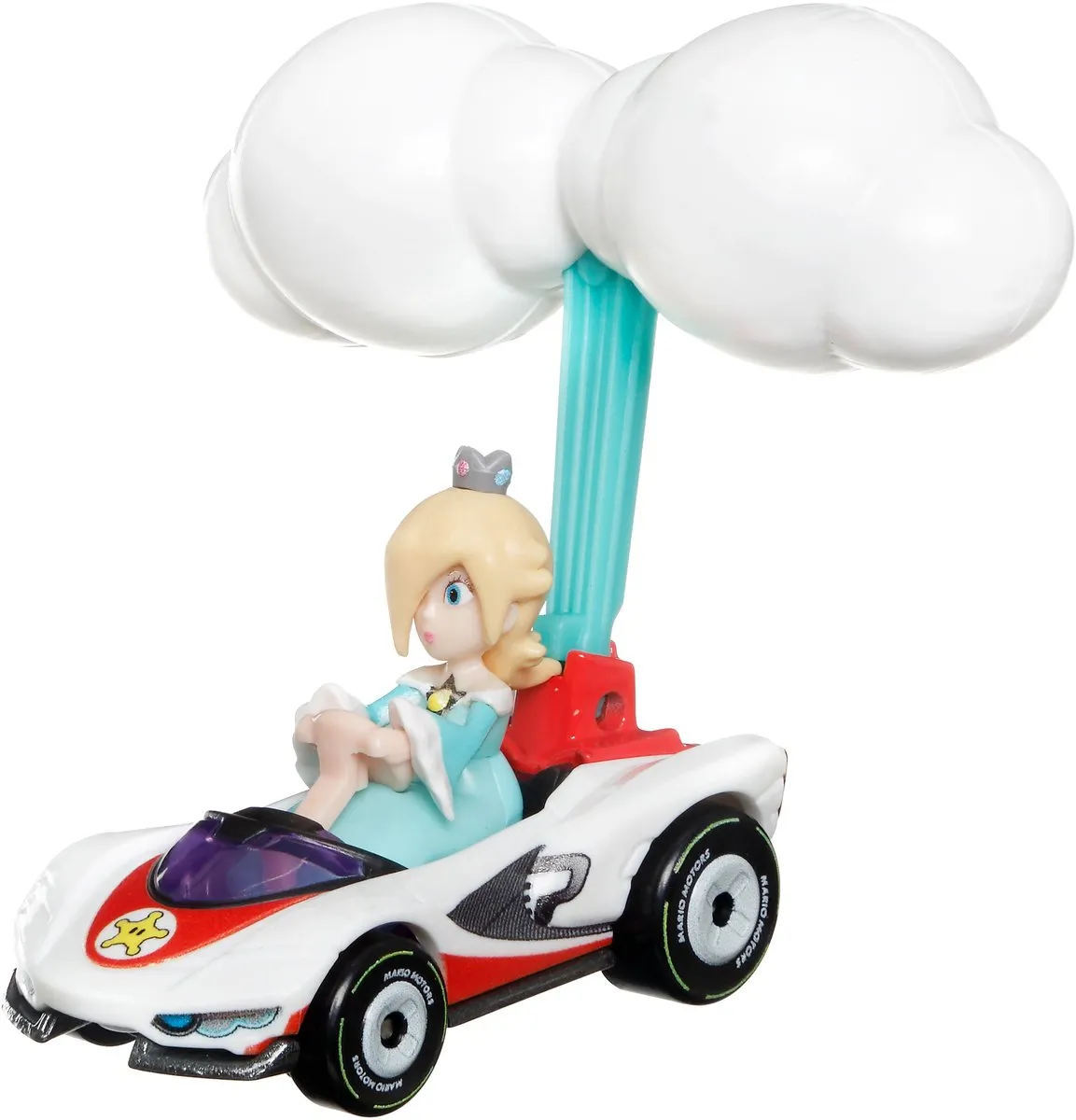 Hot Wheels Mario Kart Rosalina P-Wing + Cloud Glider 1:64