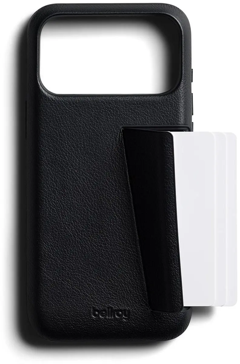Bellroy Full Lederen iPhone 18 Pro Max Hoesje - Zwart - afbeelding 2 van 4
