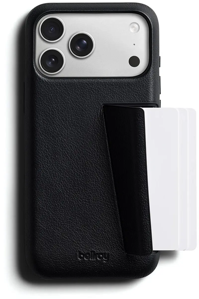 Bellroy Full Lederen iPhone 18 Pro Max Hoesje - Zwart - afbeelding 3 van 4