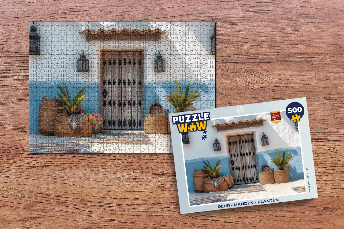 PuzzleWow Legpuzzel 500 Stuks - Deur Zomer