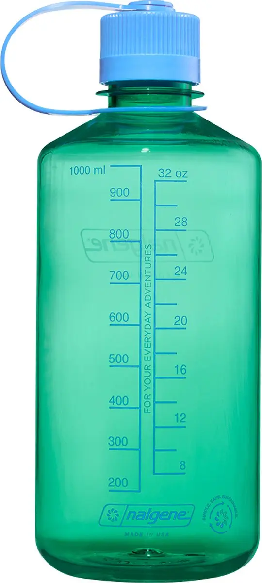 Nalgene Narrow-Mouth N2021-3432 Drinkfles 1L - Pastel Green - afbeelding 2 van 6