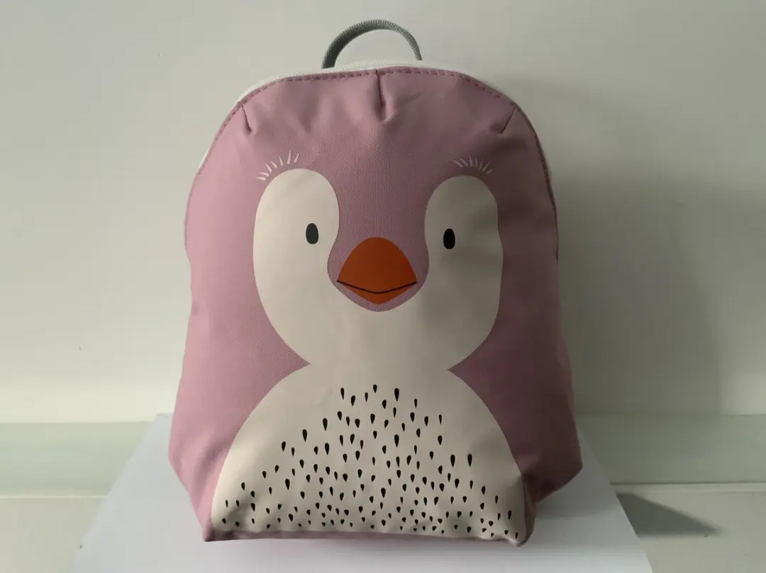 Tiny Backpack penguin rose