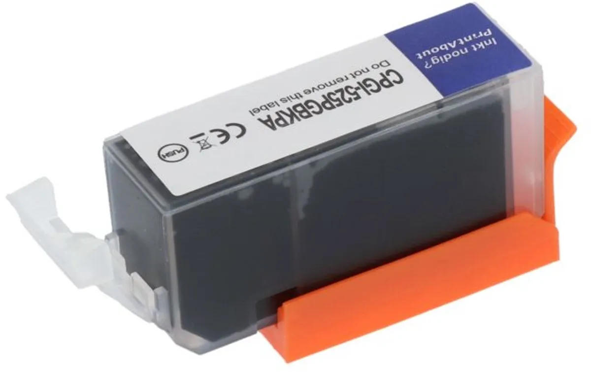 PrintAbout PGI-525PGBK Inktcartridge - Zwart - 23ml