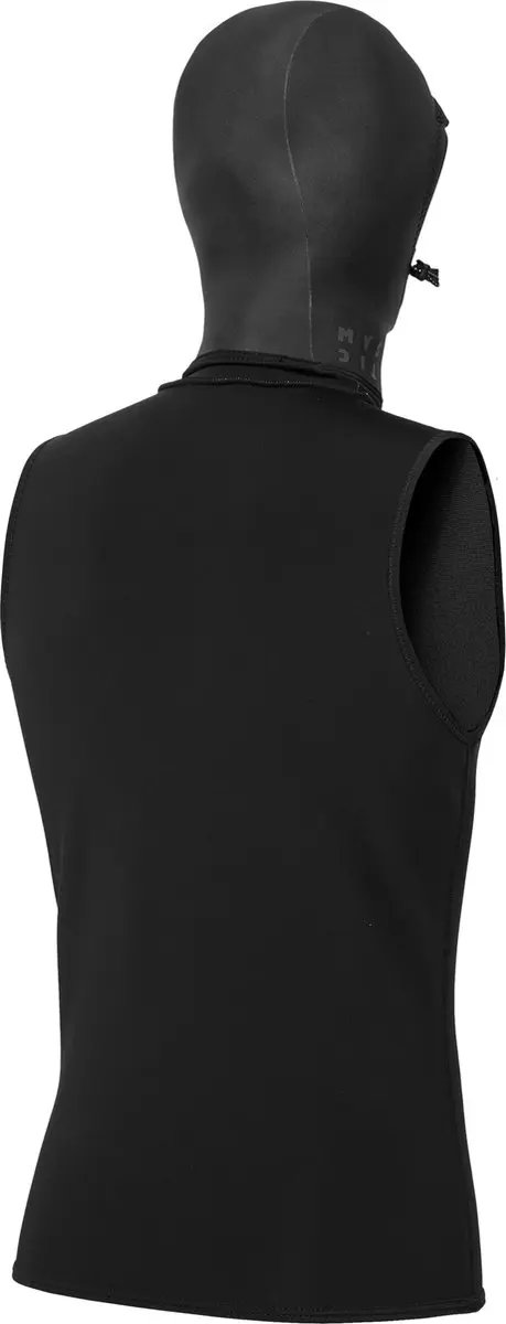 Mystic 3/2mm Hooded Wetsuit Top - Zwart - afbeelding 4 van 4