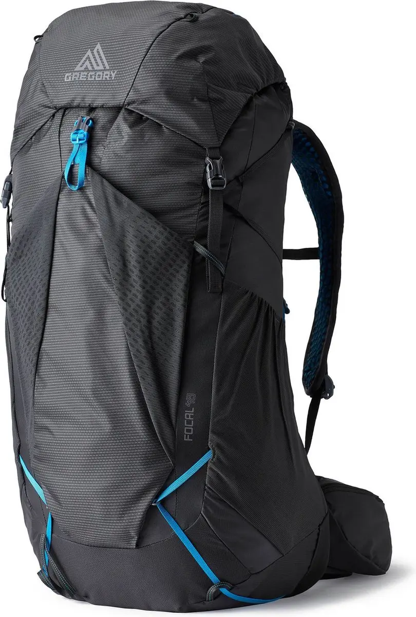 GREGORY trekkingrugzak rugzak Focal 48 Backpack Ozone Black donkergrijs