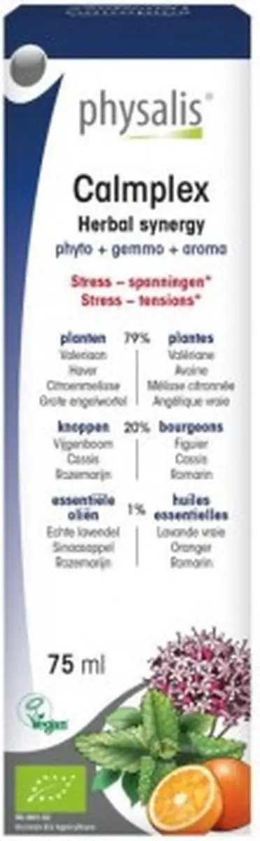 Physalis Calmplex Bio 75ml - afbeelding 3 van 3