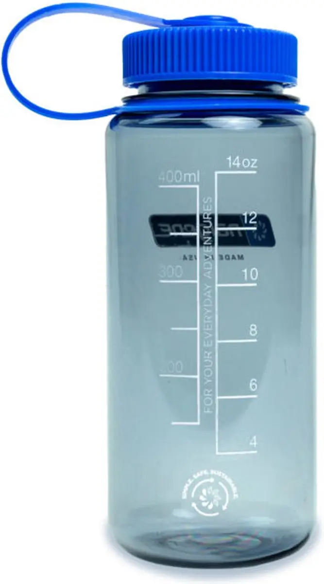 Nalgene Wide Mouth Fles 500ml - BPA-vrij - Grijs - afbeelding 3 van 4