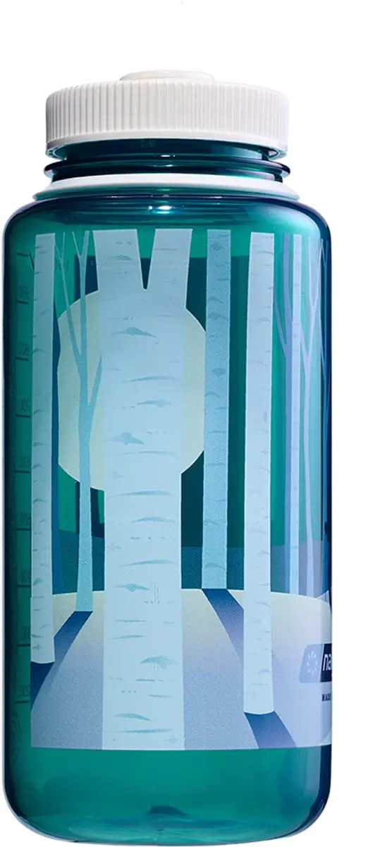 Nalgene Wide-Mouth 1000ml Drinkfles - Landscape Trout Sustain - afbeelding 3 van 4