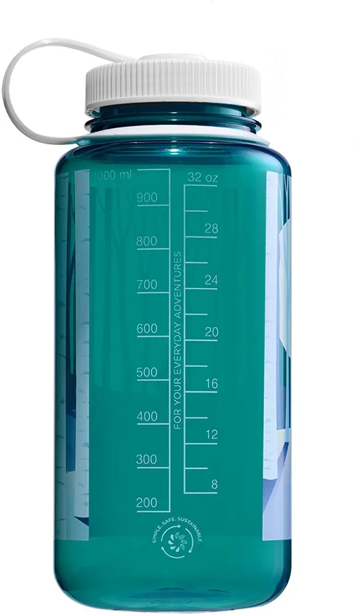 Nalgene Wide-Mouth 1000ml Drinkfles - Landscape Trout Sustain - afbeelding 4 van 4