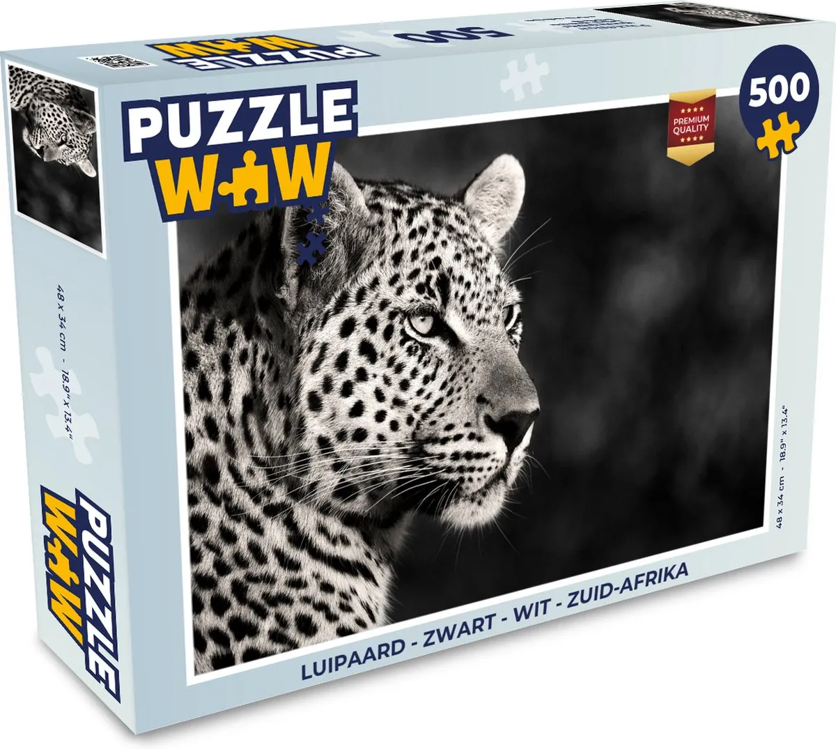 PuzzleWow Luipaard 500 Stuks - Multicolor