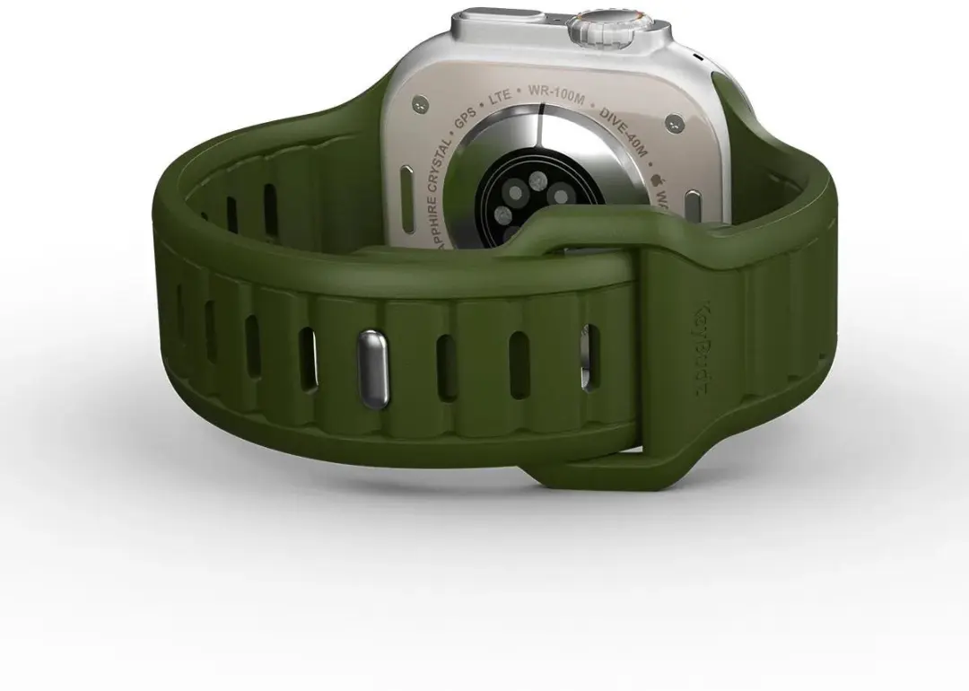 KeyBudz Journey FKM Horlogeband 44-49mm - Groen - afbeelding 2 van 6