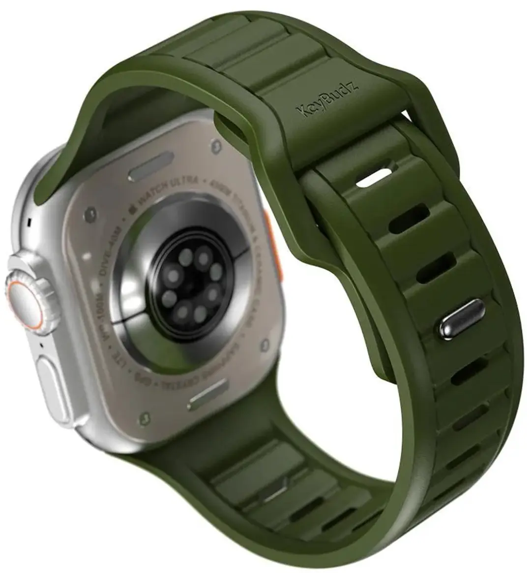 KeyBudz Journey FKM Horlogeband 44-49mm - Groen - afbeelding 4 van 6