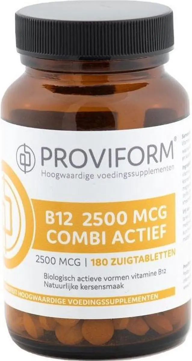 Proviform Vitamine B12 2500mcg Combi Actief Zuigtabletten - 60 Stuks