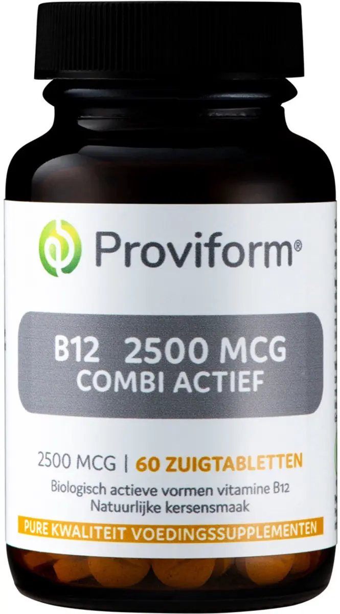 Proviform Vitamine B12 2500mcg Combi Actief Zuigtabletten - 60 Stuks