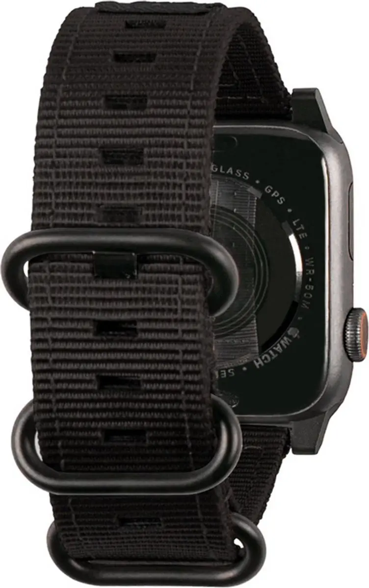 Urban Armor Gear Nato Band Apple Watch 38-42mm - Zwart - afbeelding 3 van 4