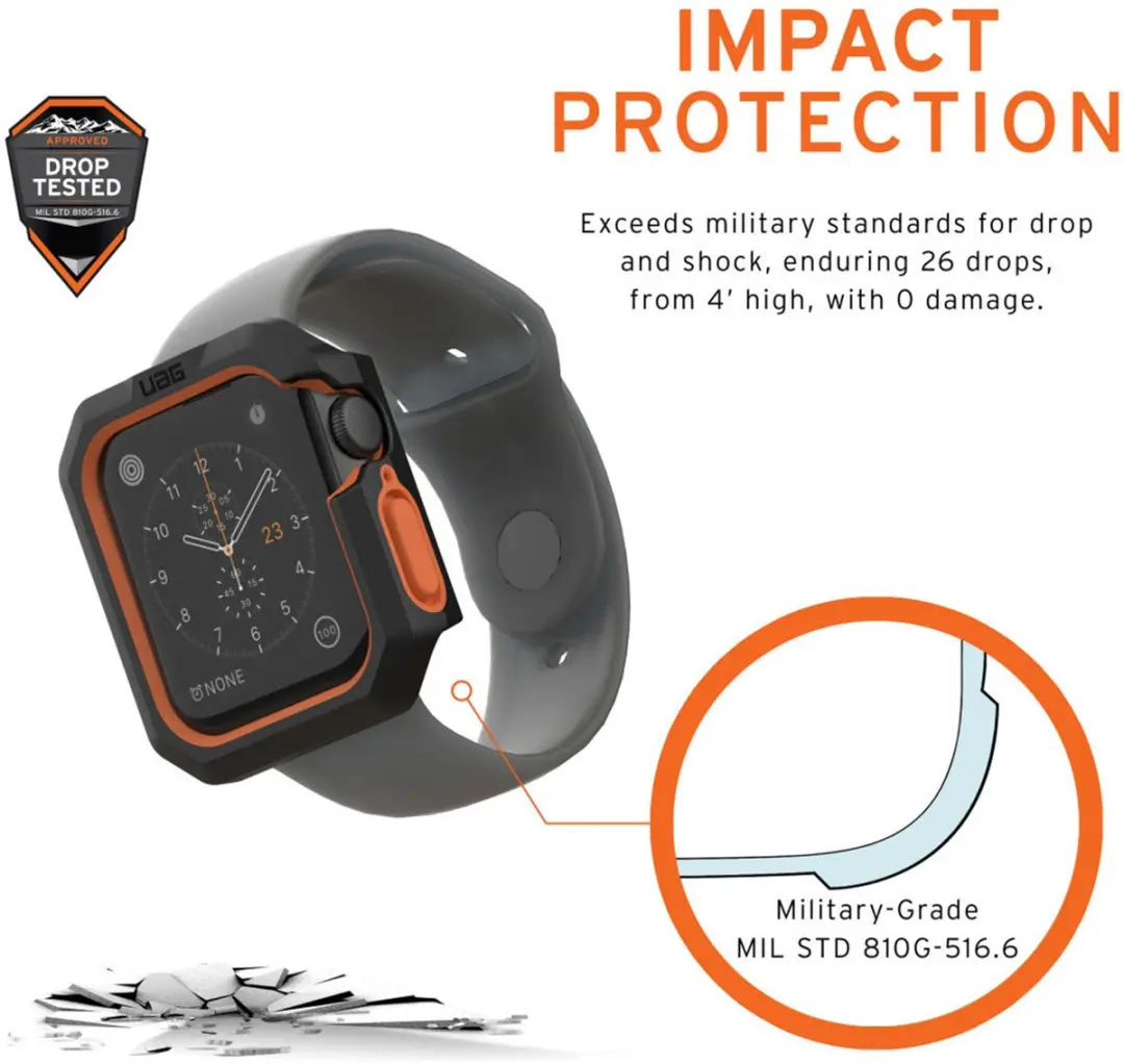 Urban Armor Gear Civilian Case Apple Watch 40mm - Zwart - afbeelding 3 van 6