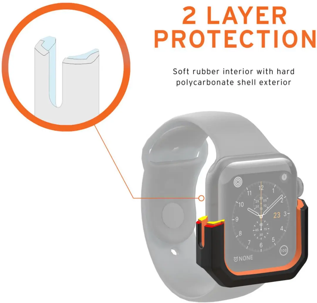 Urban Armor Gear Civilian Case Apple Watch 40mm - Zwart - afbeelding 2 van 6