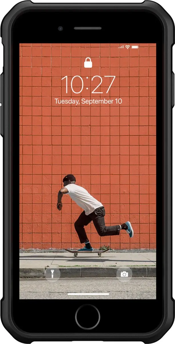 Urban Armor Gear Metropolis LT iPhone SE (2020/2022) Hoesje - Zwart - afbeelding 4 van 6