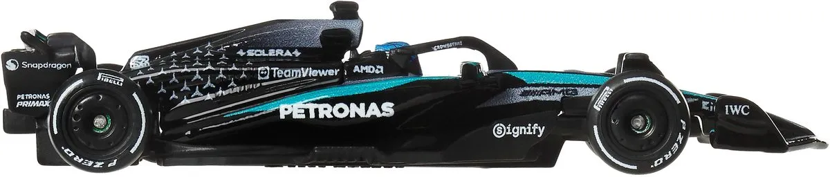 Hot Wheels Premium Mercedes-AMG Petronas F1 #63 JKD80 - Meerkleurig