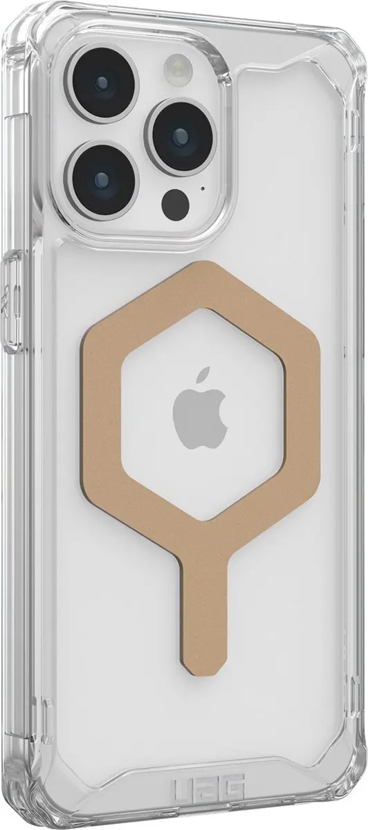 Urban Armor Gear Plyo iPhone 15 Pro Max Hoesje - MagSafe - Goud - afbeelding 2 van 6