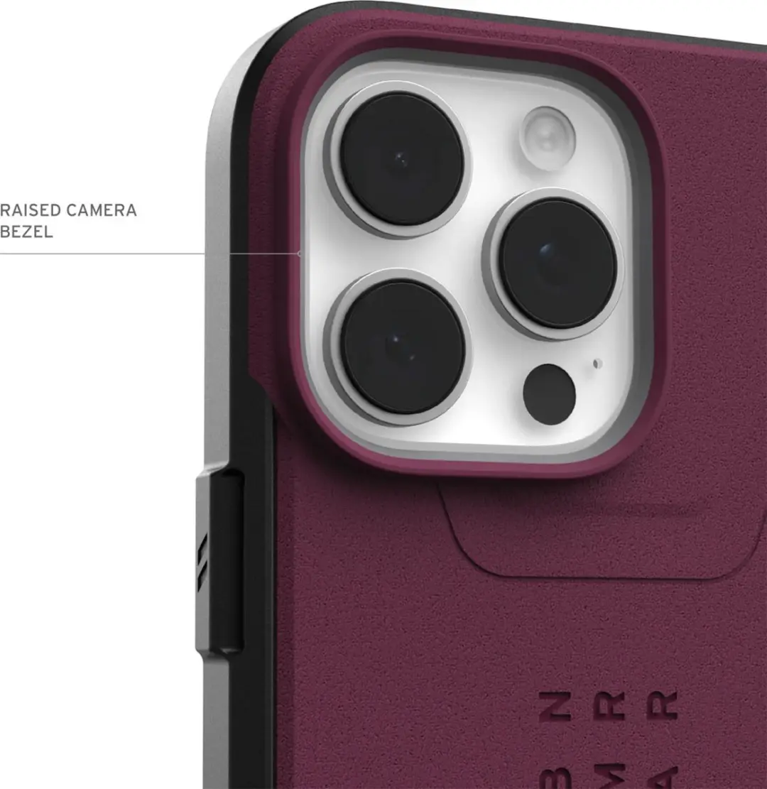 Urban Armor Gear Civilian Mag iPhone 16 Pro Max Hoesje - 114445119049 - Bordeaux - afbeelding 3 van 6