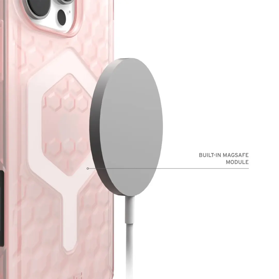 Urban Armor Gear Essential Armor Mag iPhone 16 Pro Max Hoesje - rose pink - afbeelding 5 van 6