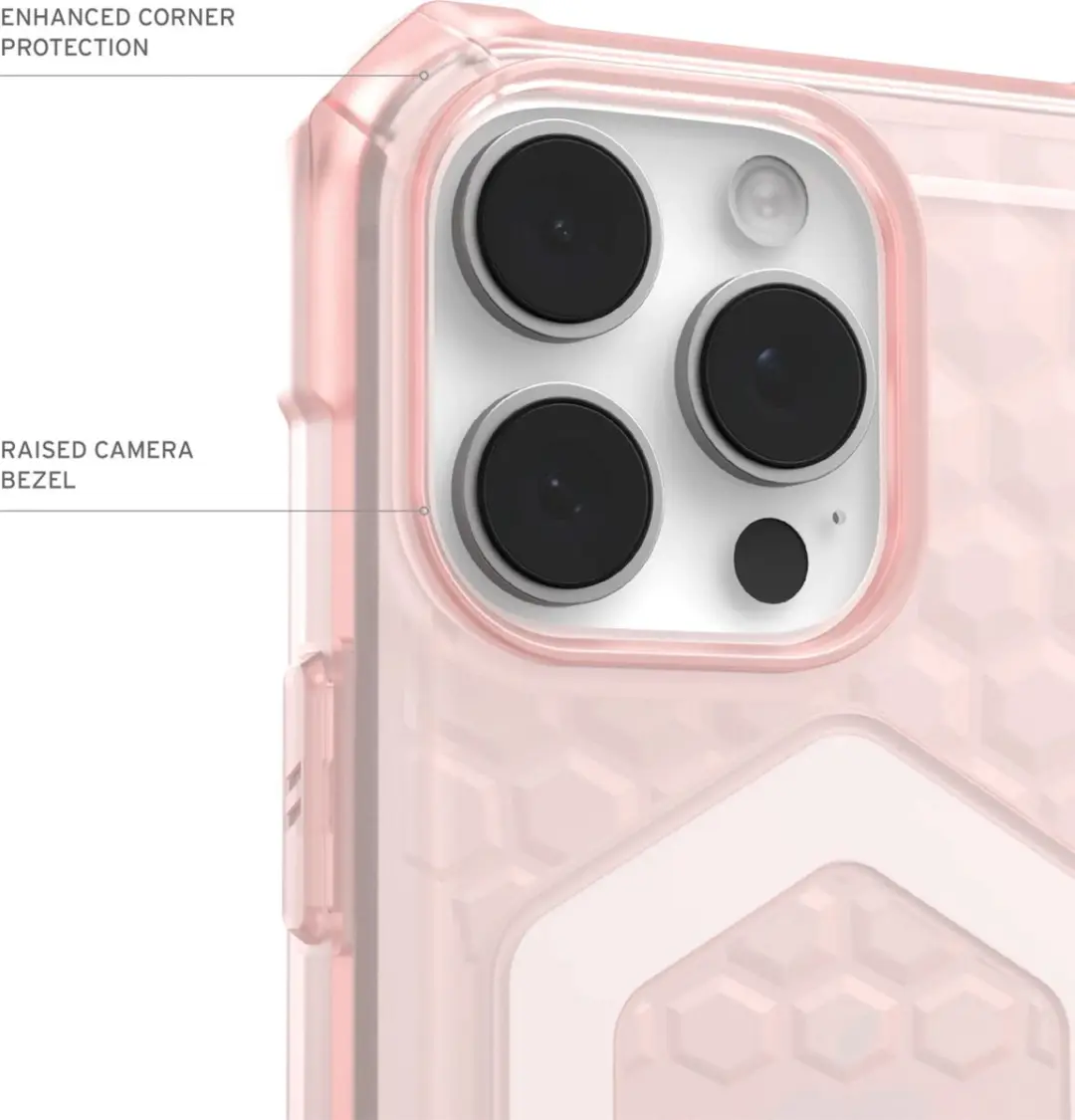 Urban Armor Gear Essential Armor Mag iPhone 16 Pro Max Hoesje - rose pink - afbeelding 3 van 6