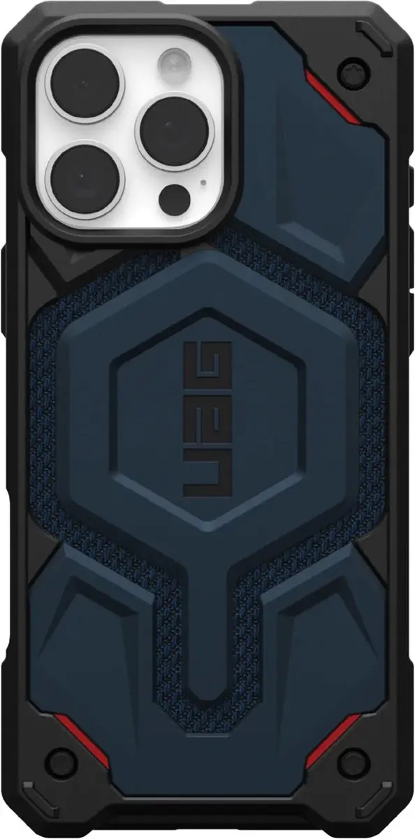 Urban Armor Gear Monarch Pro Mag Hoesje 114457113955 - iPhone 16 Pro Max - Kevlar Blue - afbeelding 4 van 6