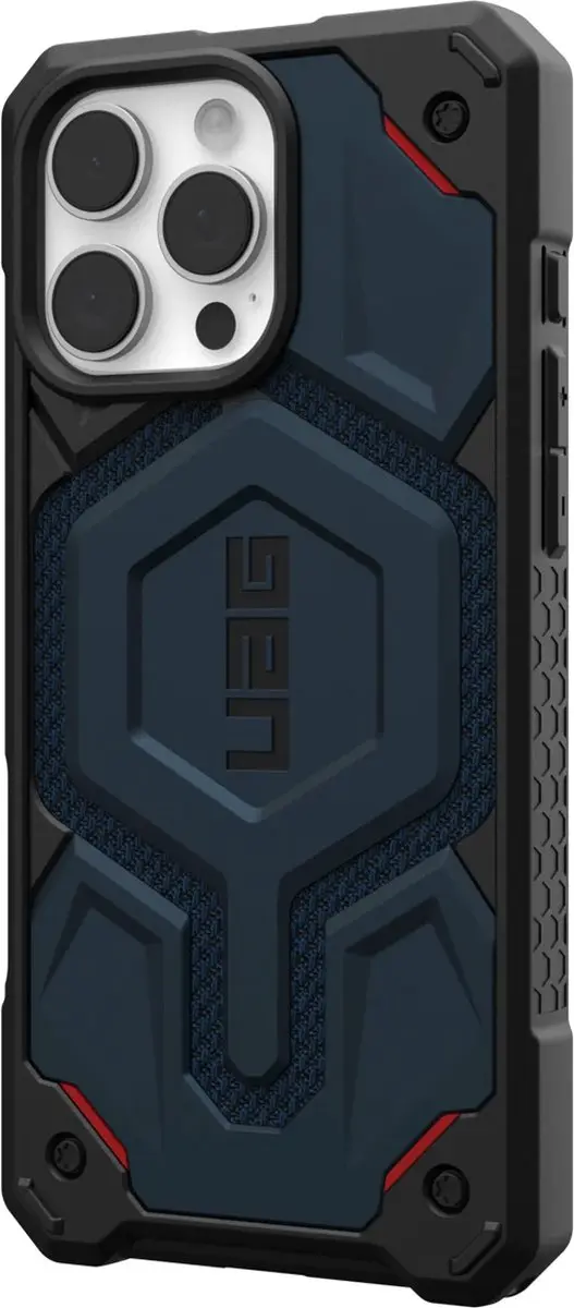 Urban Armor Gear Monarch Pro Mag Hoesje 114457113955 - iPhone 16 Pro Max - Kevlar Blue - afbeelding 2 van 6