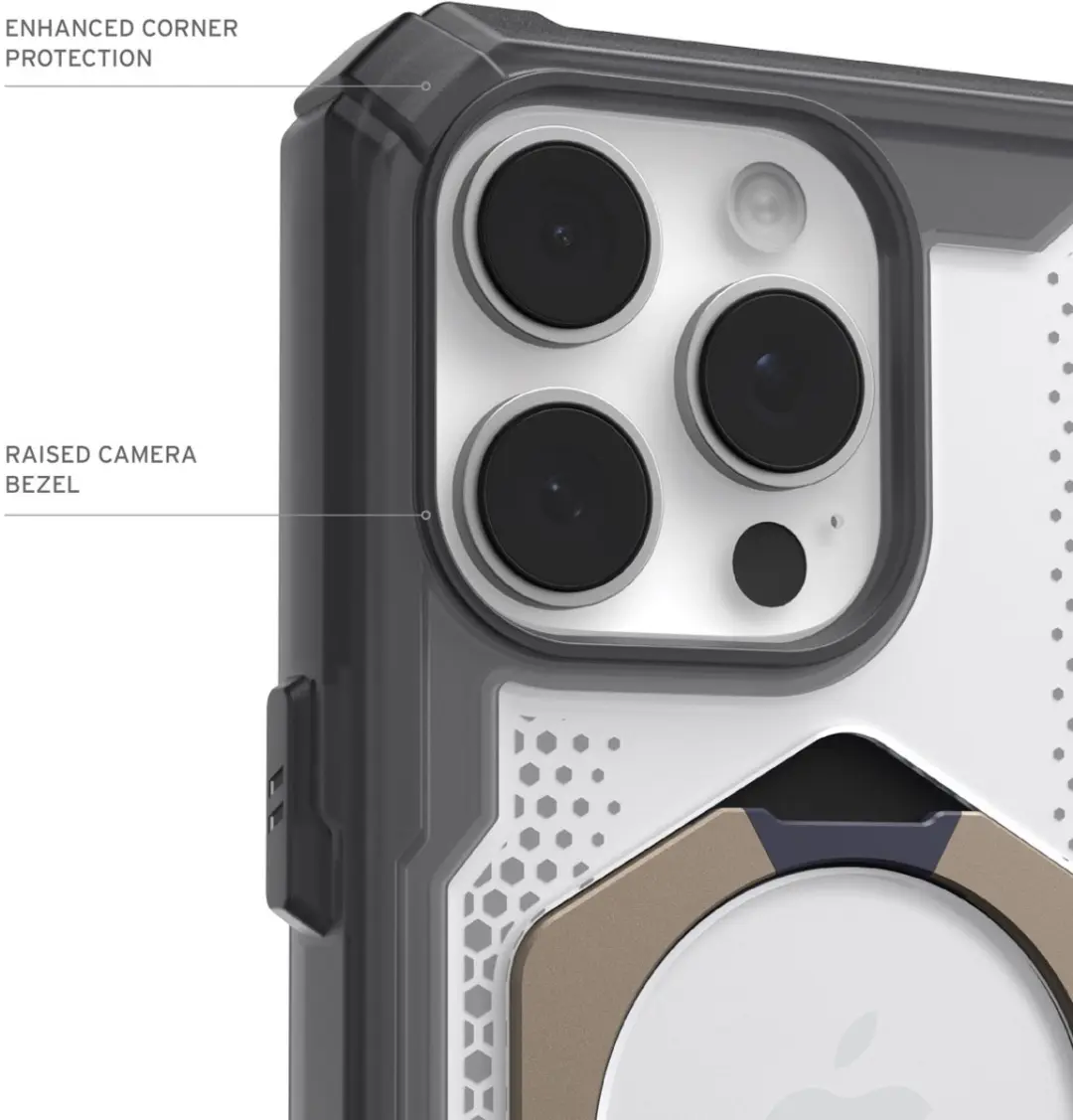 Urban Armor Gear Plasma XTE Mag iPhone 16 Pro Hoesje - ash/titanium - afbeelding 3 van 6