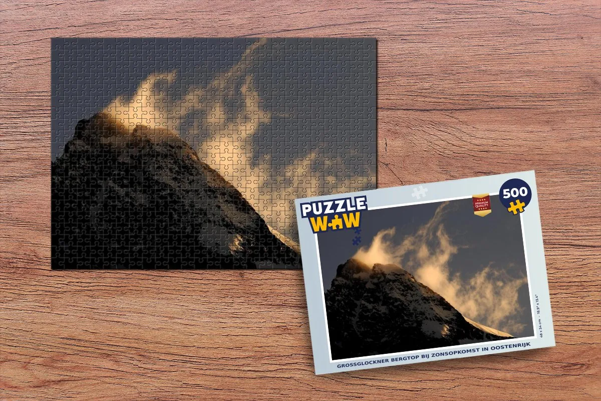 PuzzleWow Großglockner Zonsopgang Legpuzzel 500 Stuks - Multicolor