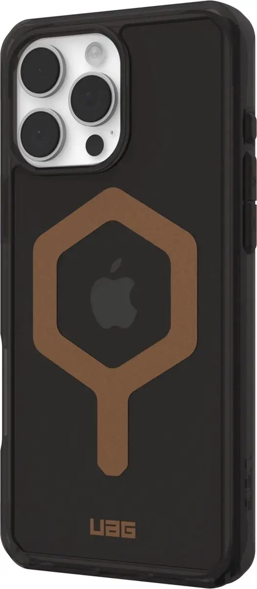 Urban Armor Gear Plyo Mag Hoesje iPhone 16 Pro Max - 114481114085 - Zwart/Brons - afbeelding 2 van 6