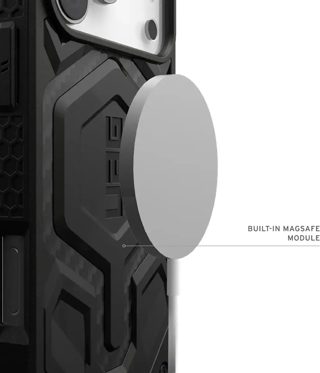Urban Armor Gear Monarch Pro Magsafe Case - iPhone 17 Pro Max - Zwart - afbeelding 5 van 6