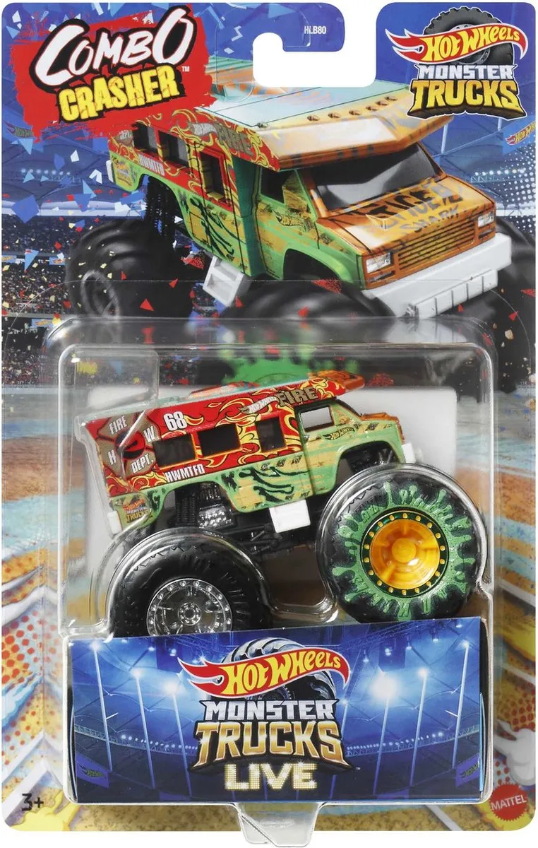 Hot Wheels Monster Trucks COMBO CRASHER HLB80