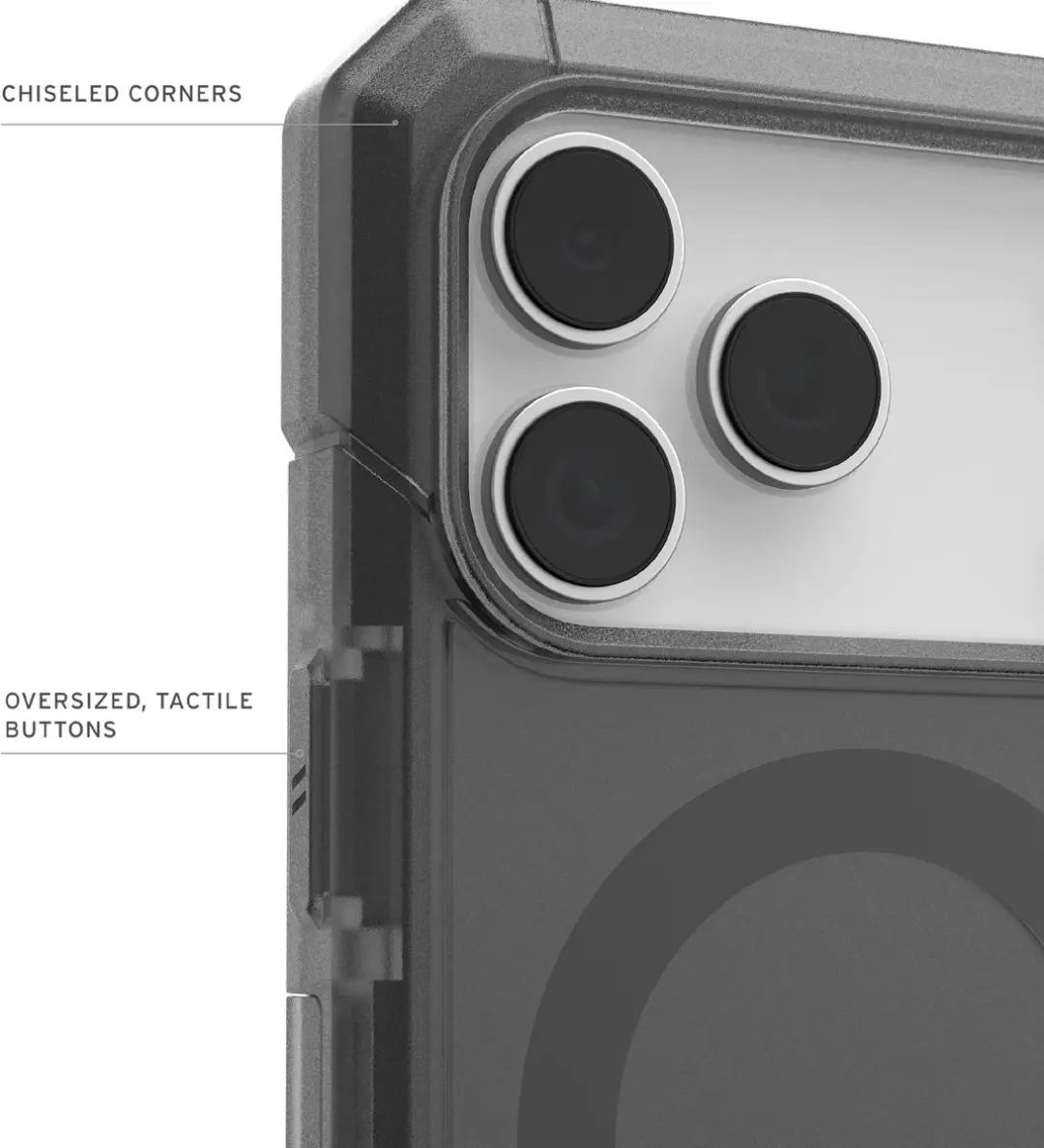Urban Armor Gear Trooper Magsafe Case iPhone 17 Pro Max - 840283922329 - Zwart - afbeelding 4 van 6
