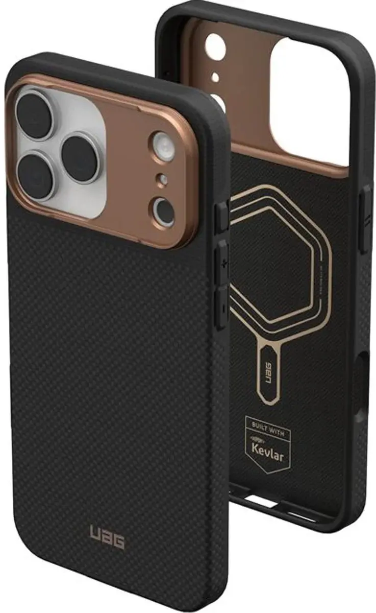 Urban Armor Gear Fibr Armr 114555113985 Backcover - iPhone 17 Pro - Graphite/Bronze - afbeelding 3 van 6