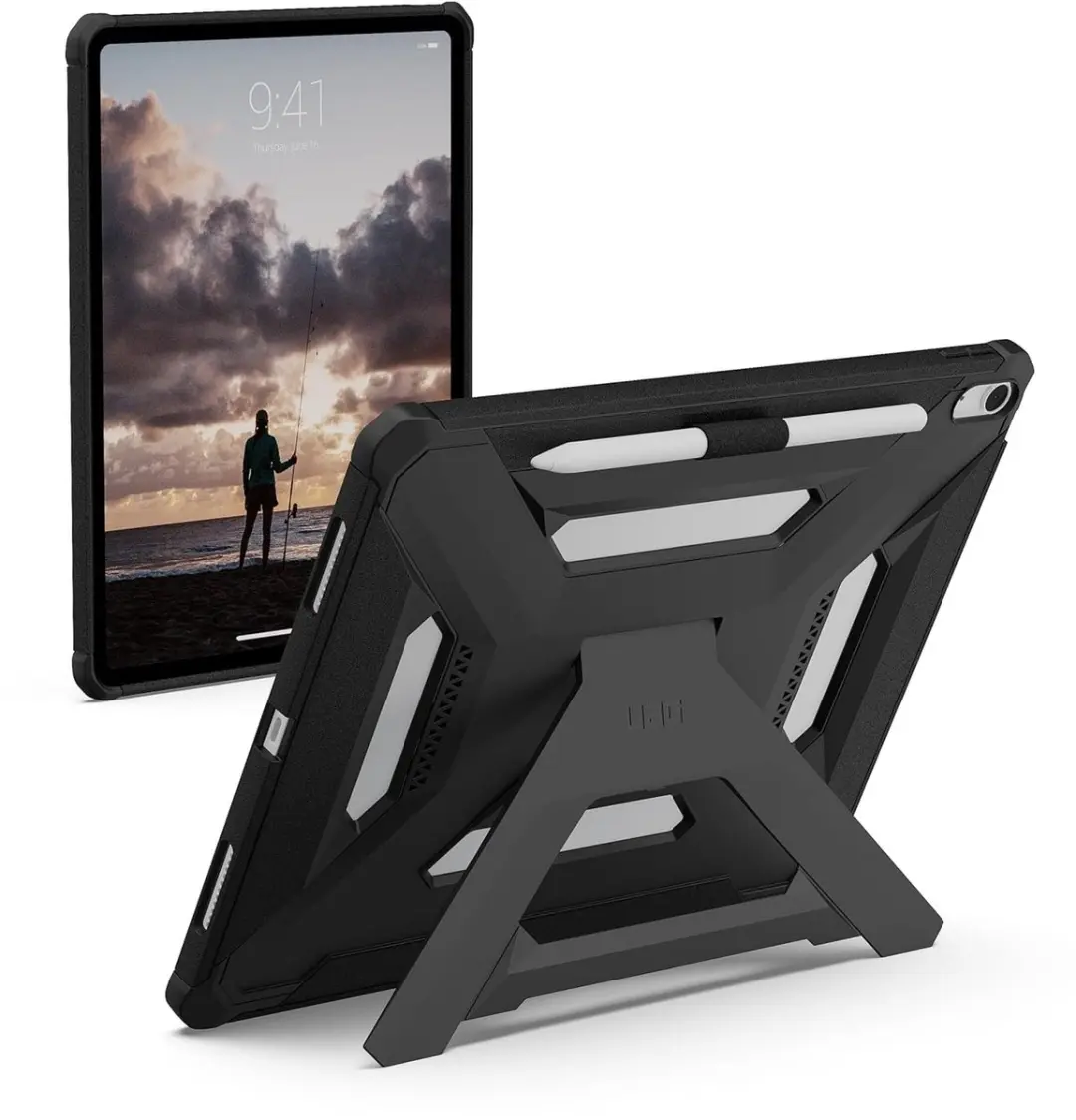 Urban Armor Gear Scout Plus Backcover iPad Air 13 124494114040 - Zwart