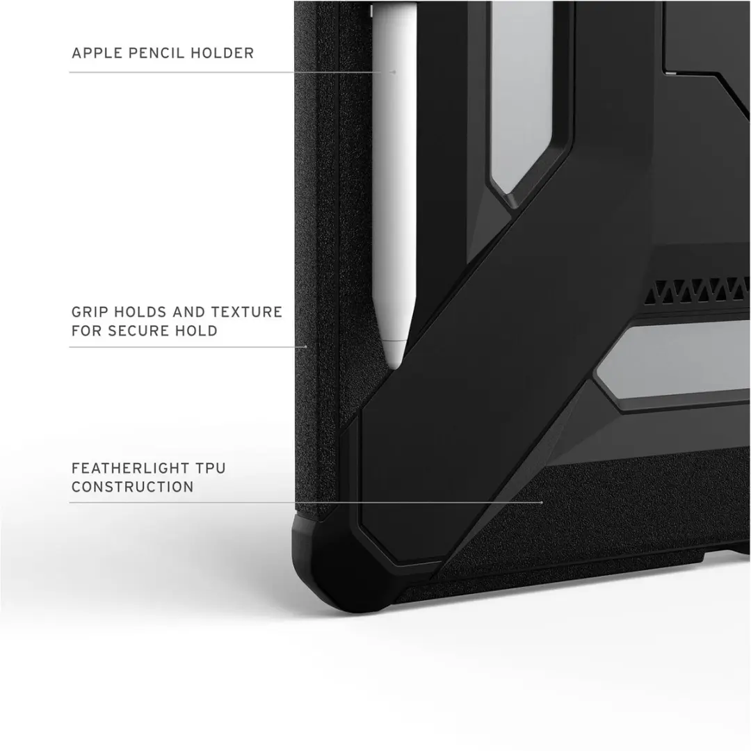 Urban Armor Gear Scout Plus Backcover iPad Air 13 124494114040 - Zwart - afbeelding 4 van 6
