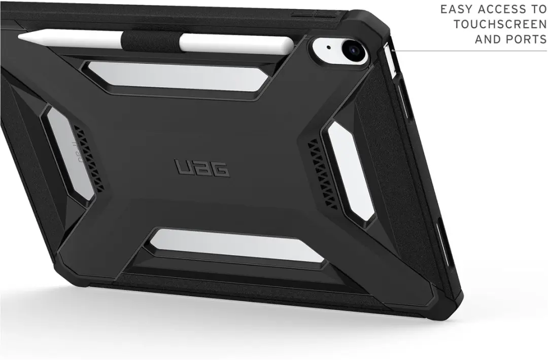 Urban Armor Gear Scout LT Backcover - Apple iPad 11/10 2025/2022 - Zwart - afbeelding 4 van 6